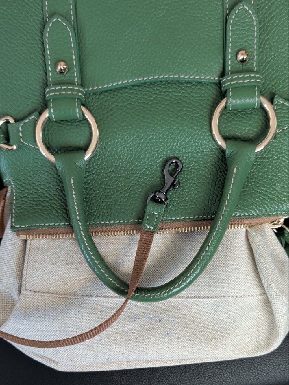 Dooney & Bourke Lucca Leather Satchel (V1750204) (Style #BLUCA2507GSGS) EUC - Picture 7 of 16